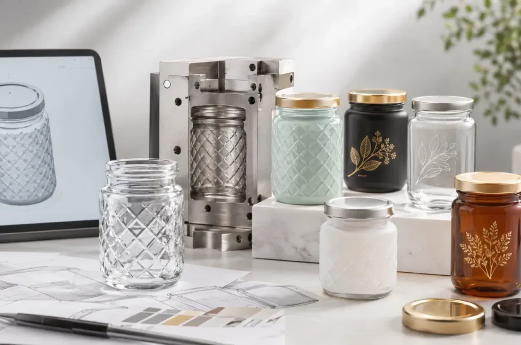Custom Glass Jar Mold and Decoration Development