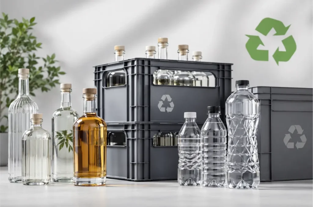 Sustainability of Glass and Plastic Alcohol Bottles