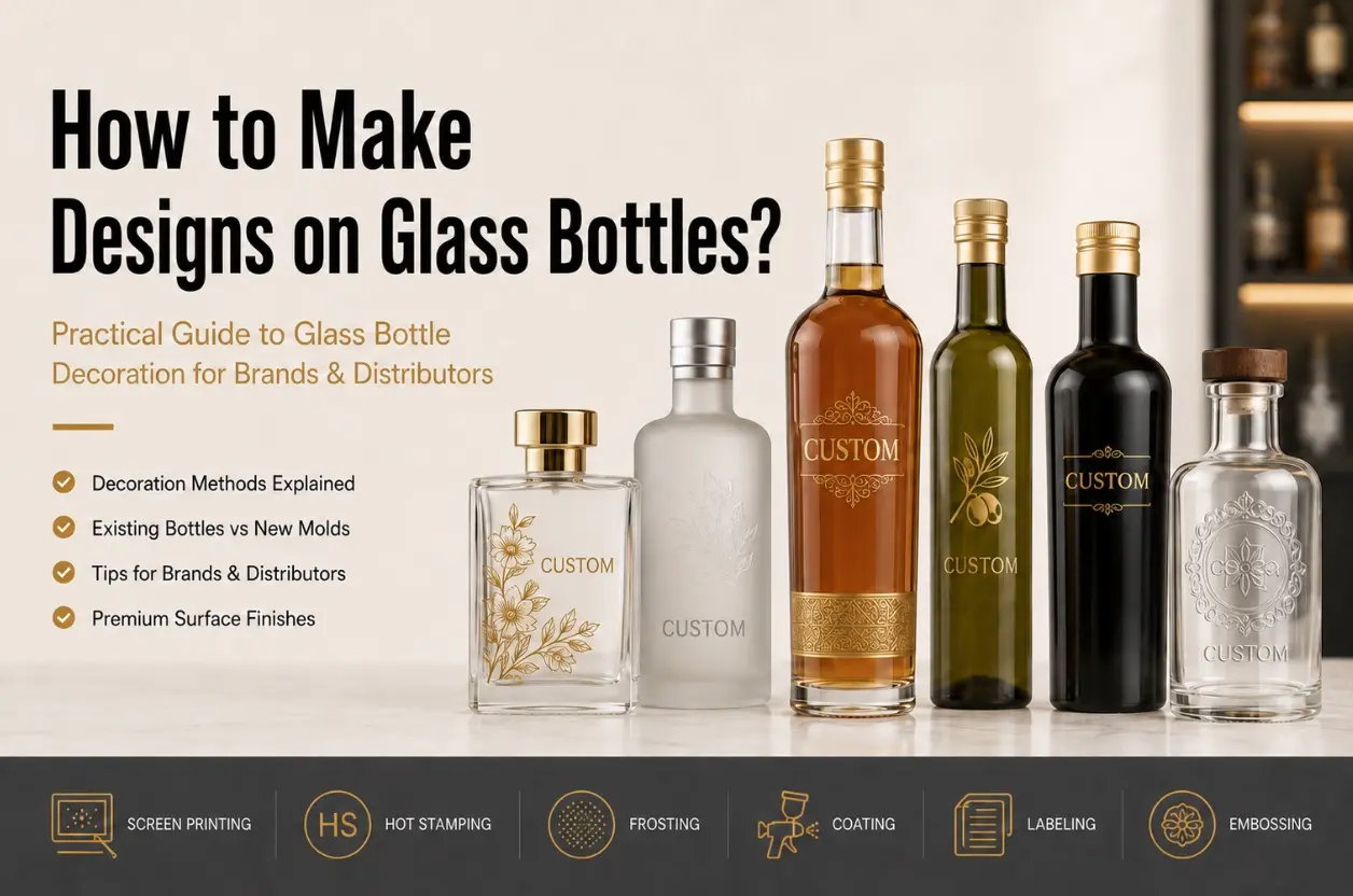 glass bottle decoration guide for custom bottle designs