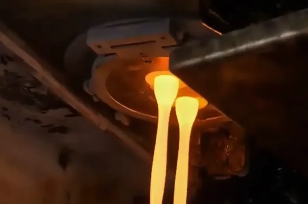 Melting of glass material
