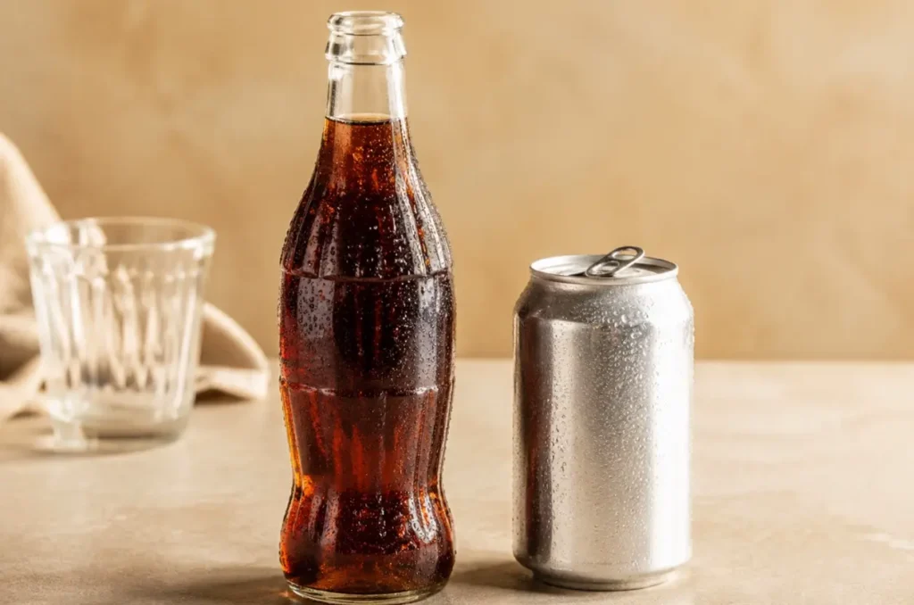 Glass Bottle Soda vs Can Taste Comparison