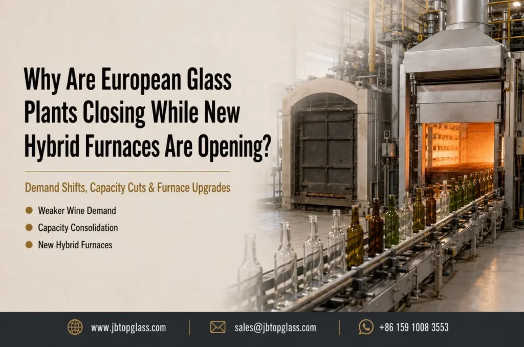 European glass plants closing while hybrid furnaces open