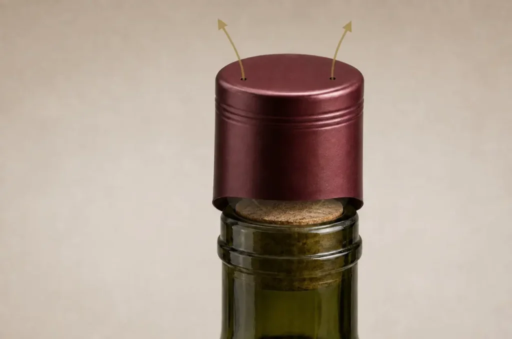 Wine Capsule Holes During Application