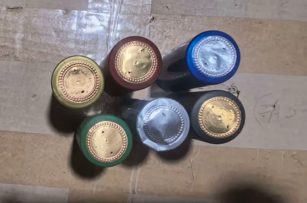wine capsule holes
