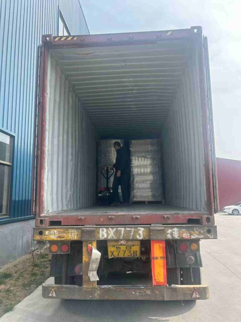 Container Loading in Progress