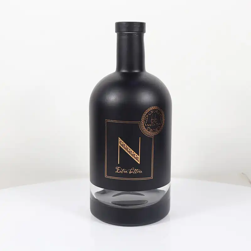 750ml Black Oslo Spirits Bottle