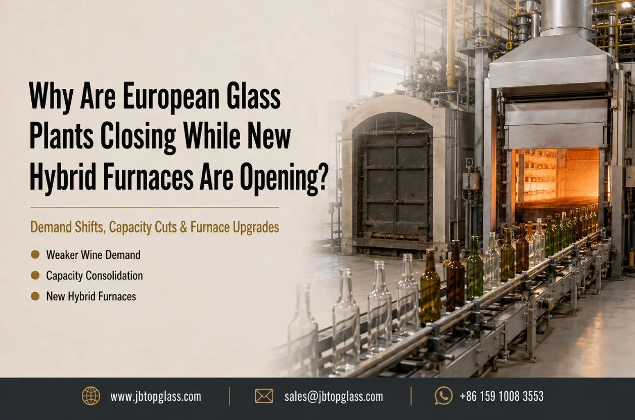 European glass plants closing while hybrid furnaces open