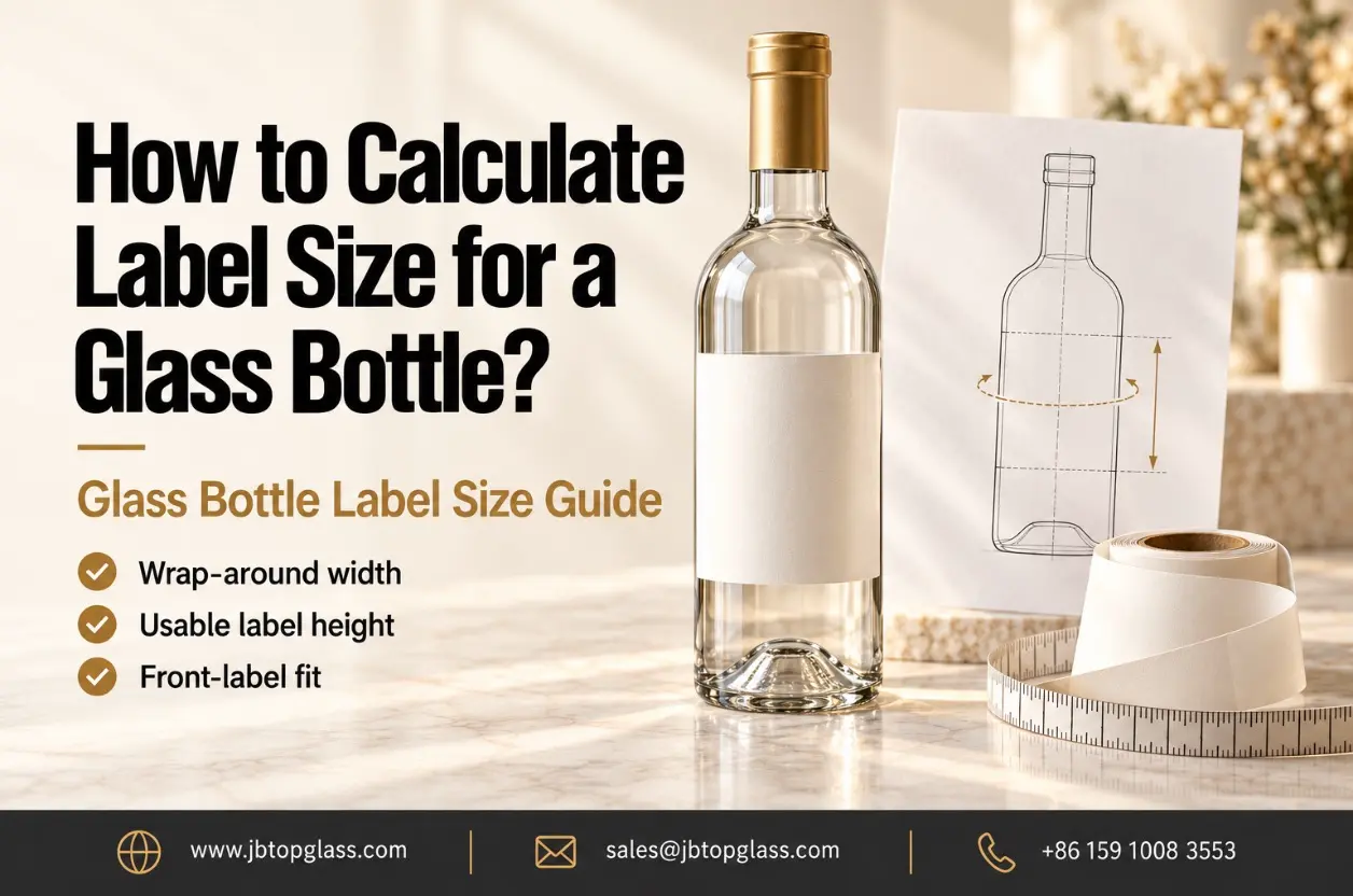 label size for a glass bottle